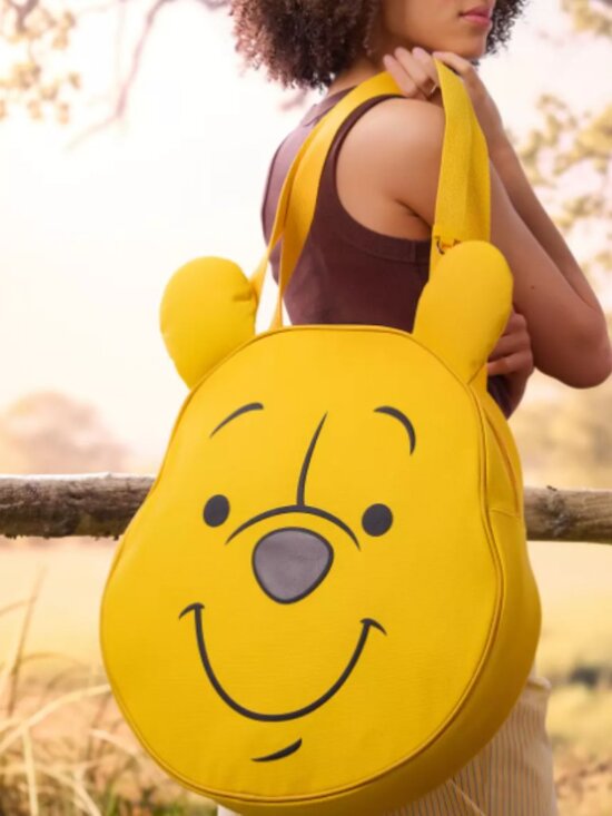Disney Handbags - Disney Winnie The Pooh Big Face Tote Shoulder Bag Yellow